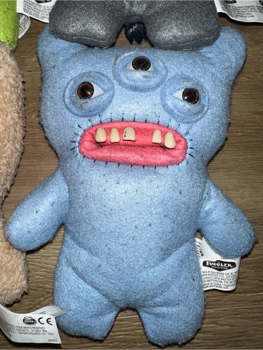 Kids Plush Monster Doll - Assorted Colors (Green, Gray, Beige, Blue) - Picture 5 of 7